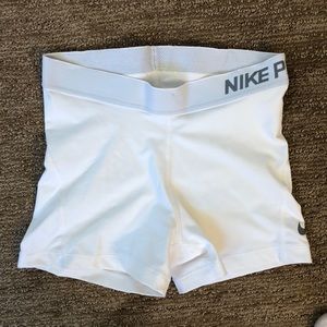Nike Pro Spandex in white